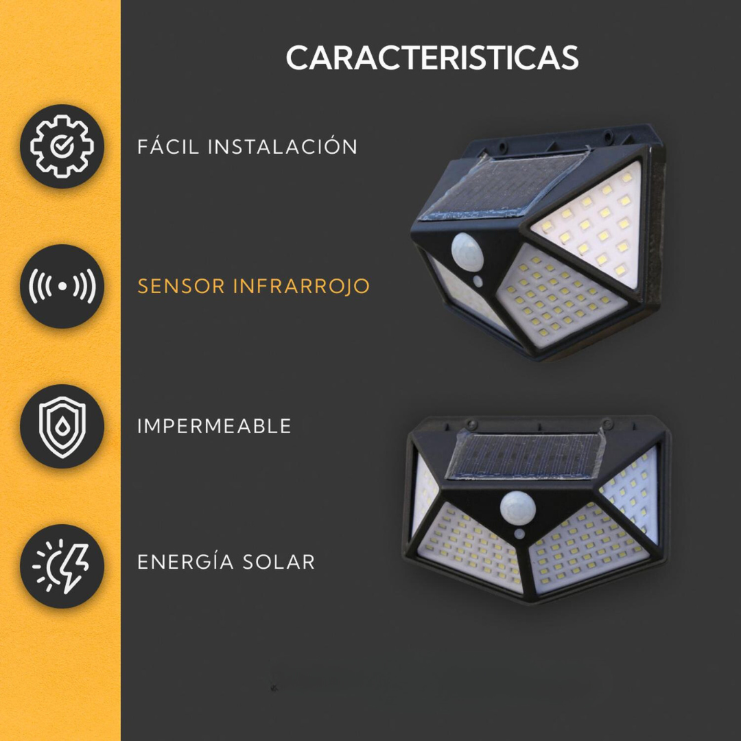 Pack 3 Foco Solar Led (3x2)