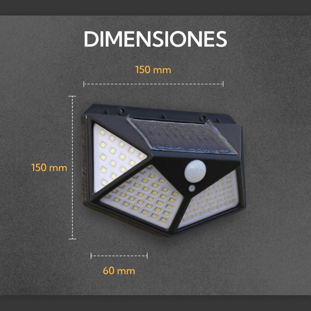 Pack 3 Foco Solar Led (3x2)