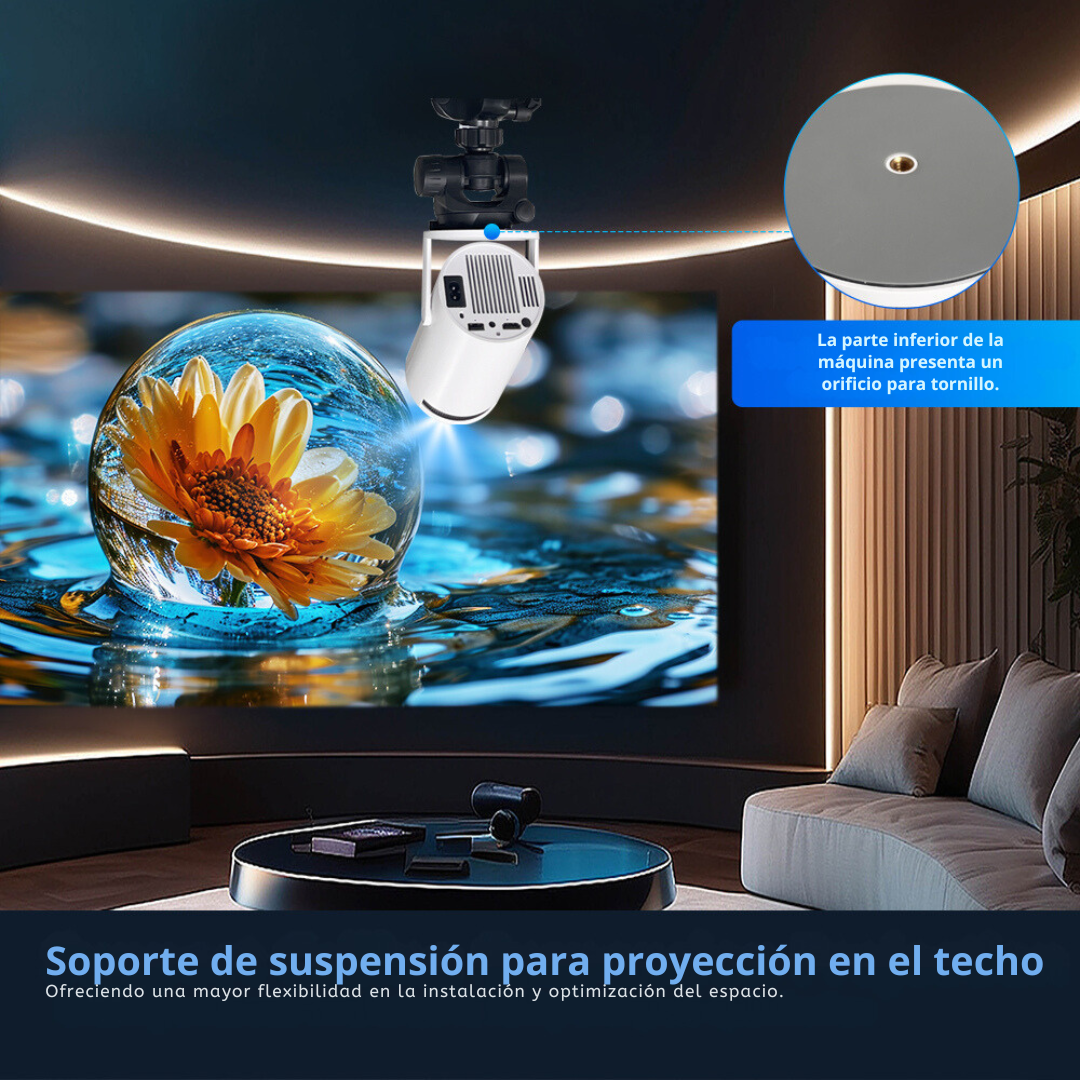 Proyector Portátil Inalámbrico 4K