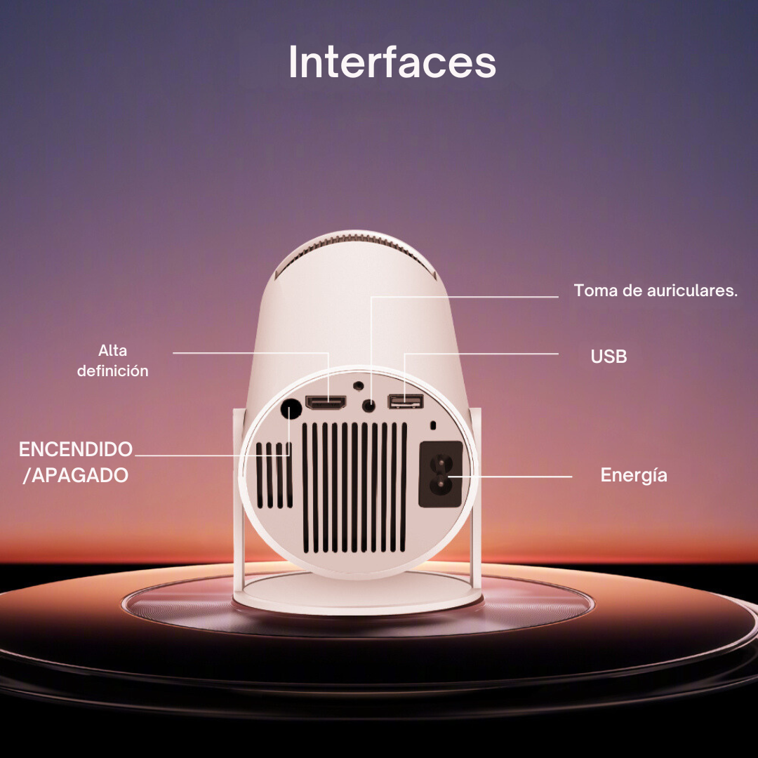 Proyector Portátil Inalámbrico 4K