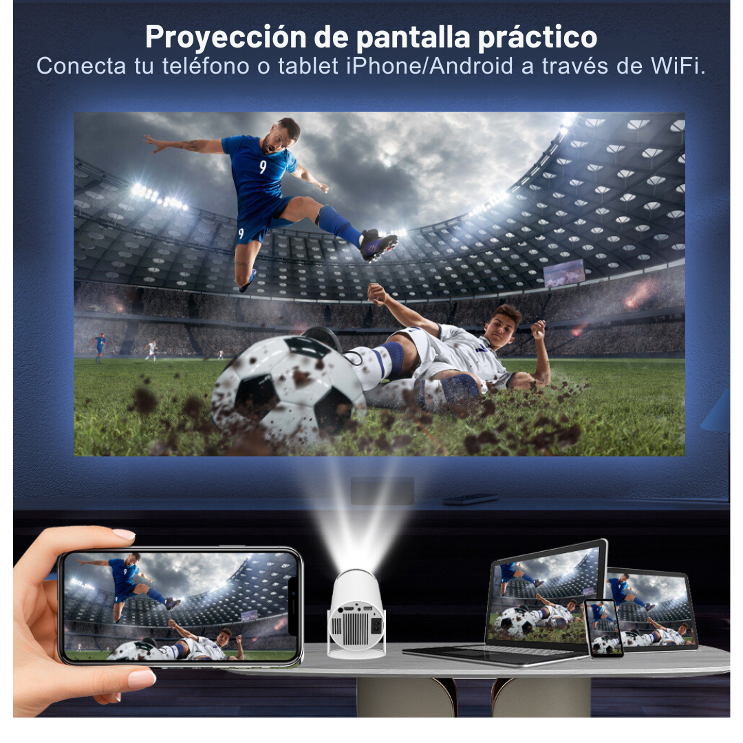 Proyector Portátil Inalámbrico 4K