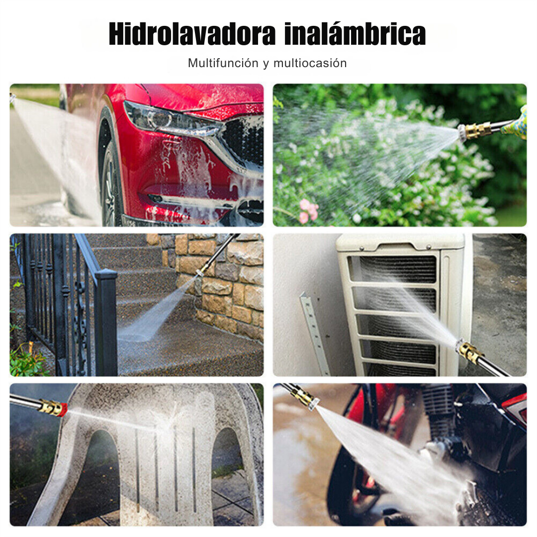 HIDROLAVADORA PORTÁTIL BATERÍAS 98V