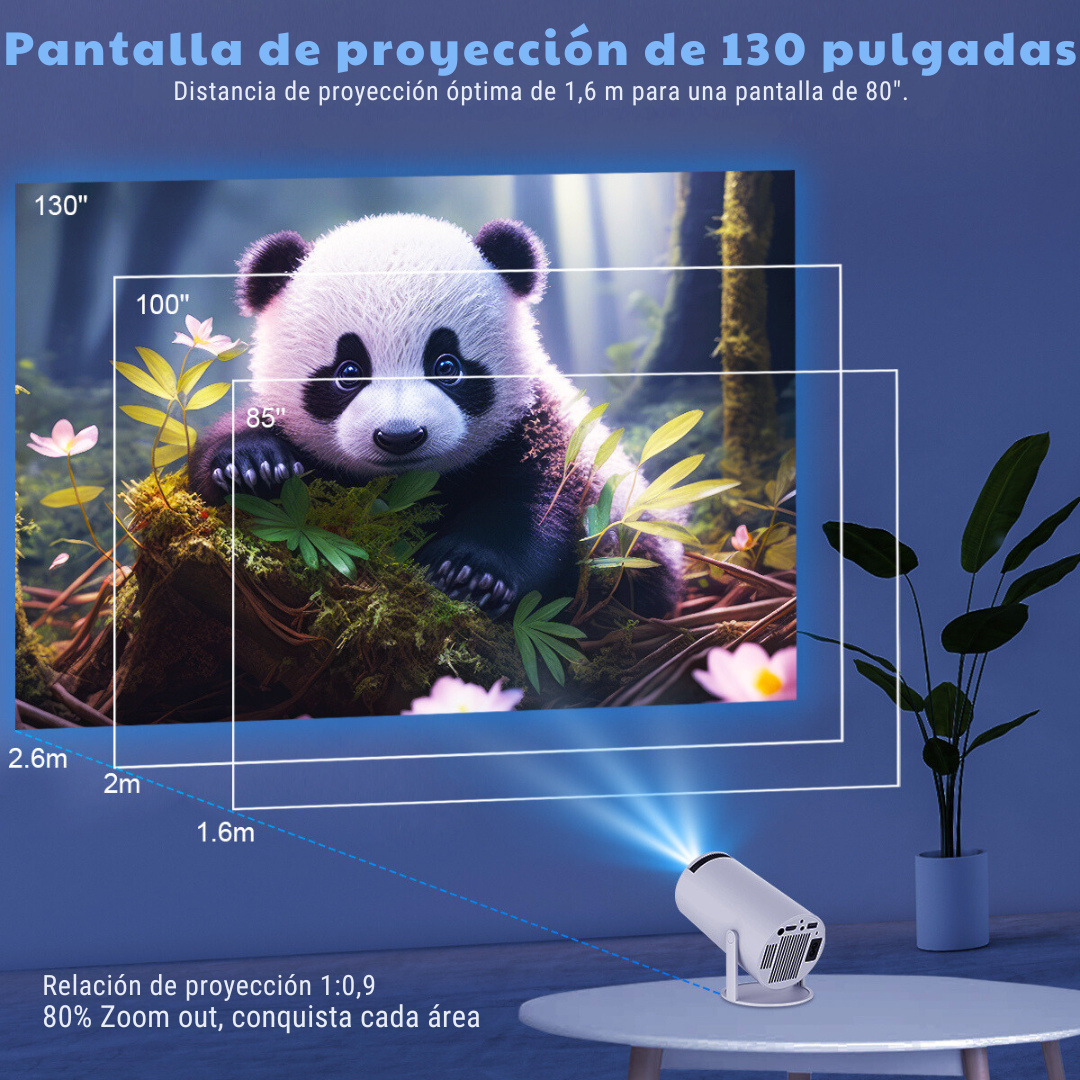 Proyector Portátil Inalámbrico 4K